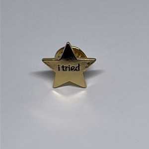 I tried. funny‎ brooch lapel pin backpack pin hat pin